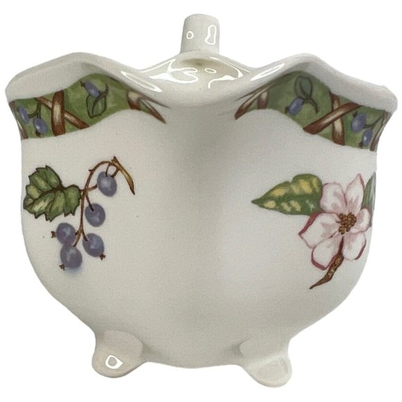 Johnson Brothers Arcadia Fruit Creamer Footed Vintage 10 Ounces Small Gravy Boat - Picture 3 of 9